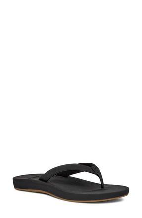 Sanuk Cosmic Shores Water Friendly Flip Flop in Blk at Nordstrom, Size 11
