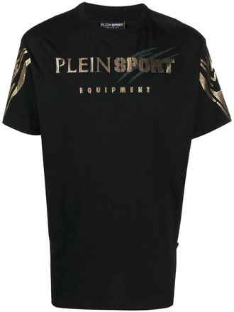 Plein Sport logo-print T-shirt - Black