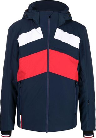 Rossignol React merino ski jacket - men - Elastane/Polyester/Polyamide/Viscose/Polyester/Wool - S - Blue