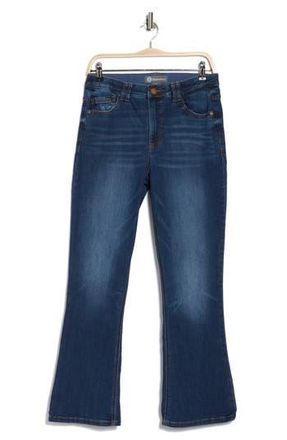 Democracy Itty Bitty Rhinestone Pocket Bootcut Jeans in Blue at Nordstrom Rack, Size 10P