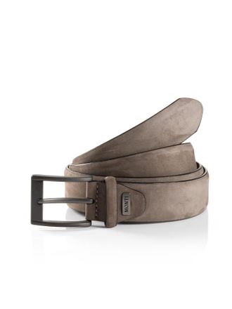 Monti Lederg&uuml;rtel MONTI MAASTRICHT, Herren, Gr. 11,5, beige, Rindsleder, G&uuml;rtel Lederg&uuml;rtel, matt, weich, elegant, casual