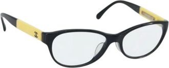 Chanel Pre-owned Accessories, female, Black, Size: ONE SIZE Pre-owned Vintage Glasses
