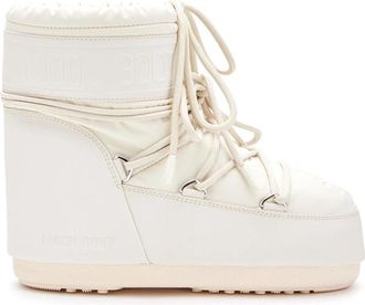 Moon Boot Icon Low Rubber Boot - Heren - Winterlaarzen - Wit - 39 EU - Leer - Schoenen
