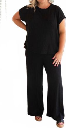 Gilli Casual Comfort Loungwear Set In Black