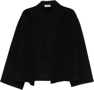 Soft Goat Oversized jas - Zwart