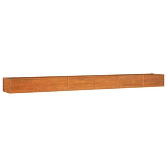 Berkfield Home Garden Raised Bed Rusty 600x80x45 cm Corten Steel in Brown | Size: 600 x 80 x 45 cm