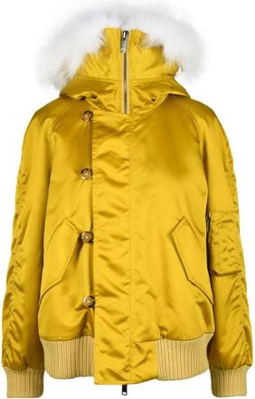 Dondup Faux Fur en Shearling Jas - Dames - Winterjassen - Geel - M - Jassen