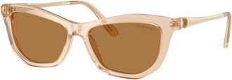 Swarovski Zonnebril - unisex - Zonnebrillen - Beige - 56 MM - Accessoires