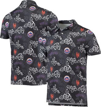 Reyn Spooner Mens Reyn Spooner Black New York Mets Performance Polo at Nordstrom, Size X-Large