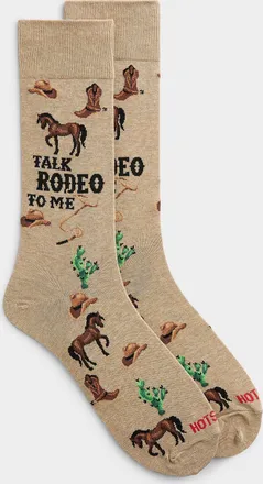 Hot Sox Mens Talk Rodeo to Me socks