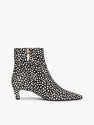 Tommy Hilfiger Botines con estampado de leopardo