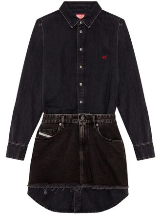 Diesel Denim mini-jurk - Zwart