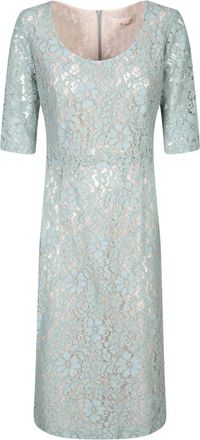 Blanca Vita Alnus Lace Midi Dress - Dames - Casual kleedjes - Groen - 2XS - Katoen - Kleedjes