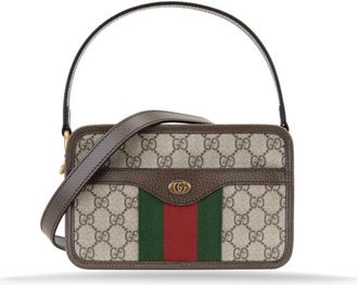 Gucci Stijlvolle Schoudertas - Dames - Handtassen - Beige - ONE Size - Leer - Tassen