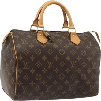 Louis Vuitton Pre-owned Speedy 30 Hand Bag - Dames - Vintage Handtas - Bruin - ONE Size - Leer - Vintage