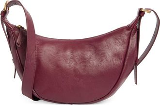 Vince Camuto Jenna Leather Crossbody Bag in Dark Pink at Nordstrom Rack