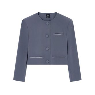 A|X Armani Exchange Mujer, Chaquetas, Azul, Talla: L