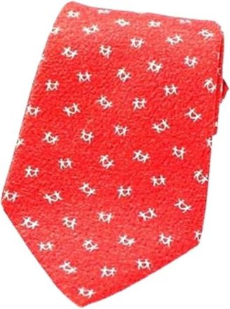 Bulgari Pre-owned Cravat - - Pre-owned - Uomo - Rosso - ONE SIZE