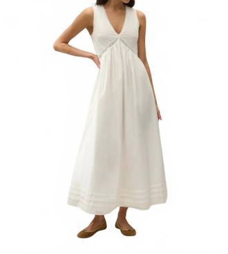 Faithfull The Brand Fiora Midi Dress In White