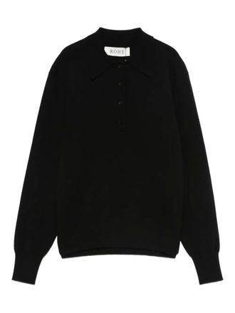 R&oacute;he Gebreide polotop - Zwart