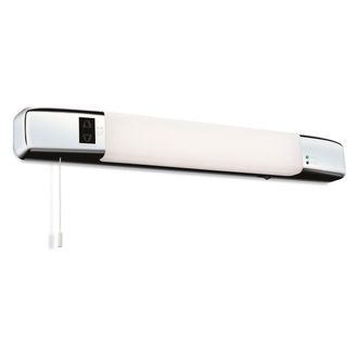 Netlighting Slimline LED Bathroom Shaver Light (Switched) Chrome in Grey