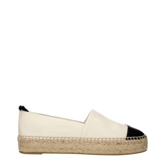Tory Burch Tory Burch Damens Espadrillas Hellbeige/Cremefarbenes Leder