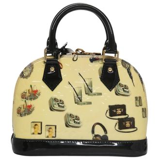 Louis Vuitton Alma Handbag Limited Edition Stickers Monogram Vernis Multicolour Patent_Leather Handbag (Pre-Owned)