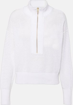 Varley Aurora cotton half-zip sweater