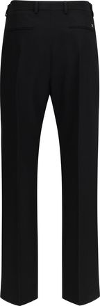 Valentino Mens Virgin Wool Pants Nero Fleece Ovis Aries Trousers