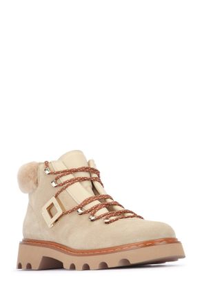 Roger Vivier Womens Stivali Beigescuronaturalekeniascuro Leather - Sole: Rubber / Boot