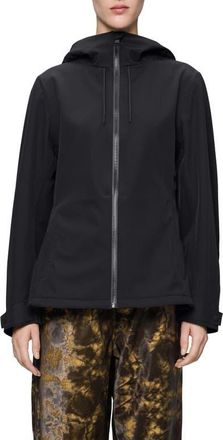 Rains Suva Waterproof Softshell Jacket in Black at Nordstrom, Size X-Small