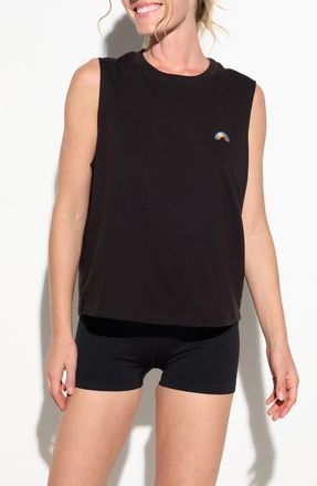 Spiritual Gangster Live Light Vibe Tank in Black at Nordstrom, Size X-Large