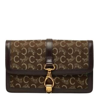 Celine Pre-owned Clutches, female, Brown, Size: ONE SIZE Pre-owned Vintage Clutch Bag