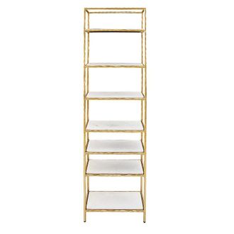 Ballard Designs Leanne Narrow Marble Bookcase - Ballard Designs