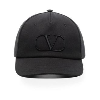 Valentino Hats & Caps, male, Black, 59 CM, Vlogo Signature Baseball Cap