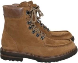 Brunello Cucinelli Kamelenlaarzen - Heren - Enkellaarsjes - Bruin - 43 EU - Schoenen