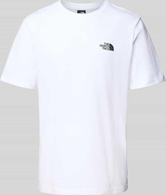 The North Face T-Shirt mit Label-Print in Weiss, Größe XXL