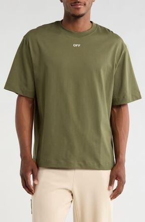 Off-white Slim Fit OFF Stamp Graphic T-Shirt in Green/white at Nordstrom Rack, Size X-Large