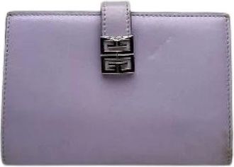 Givenchy Pre-owned Wallets, female, Purple, Size: ONE SIZE Pre-owned Leather Wallet