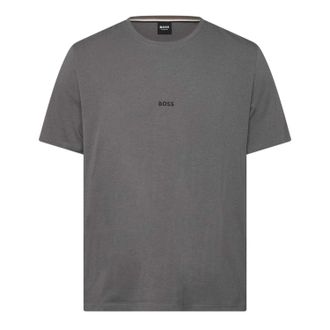 HUGO BOSS Heren Logo Stretch T-Shirt (Grijs)