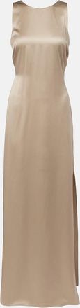 Max Mara Vestido largo Azoto de sat&eacute;n de seda
