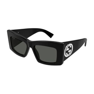 Gucci Sunglasses, female, Black, 53 MM, Cat-eye Oversize Sunglasses