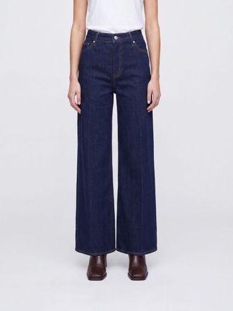 Frame Denim Le Slim Palazzo High-Waist Wide-Leg Jeans in Denim