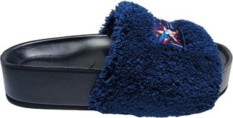 Stella McCartney Sandali Cotone - female - Stella McCartney - Sliders - Blue - 4 UK - Shoes