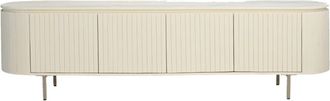 Moloo Mueble tv 210 cm de madera color marfil
