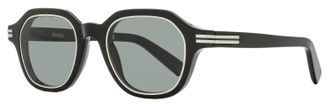 Ermenegildo Zegna Mens Square Rimmed Sunglasses EZ0250 01A Black 49mm