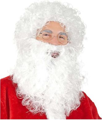 Trade Shop Trade Shop - Barba Con Peluca Blanca De Santa Claus Para El Vestido De Santa Claus