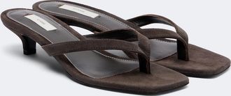 Toteme Suede thong sandals