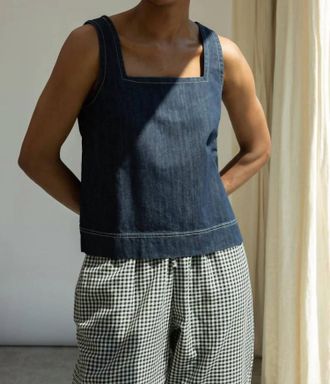 Beaumont Organic Jess Denim Vest In Indigo
