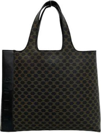 Celine Pre-owned Macadam Triomphe PVC Lederen Handtas - Dames - Vintage Shopper - Zwart - ONE Size - Vintage